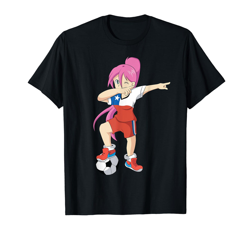 Chile Soccer Football Dab Dabbing Jersey T-Shirt - Graphic Print Unisex