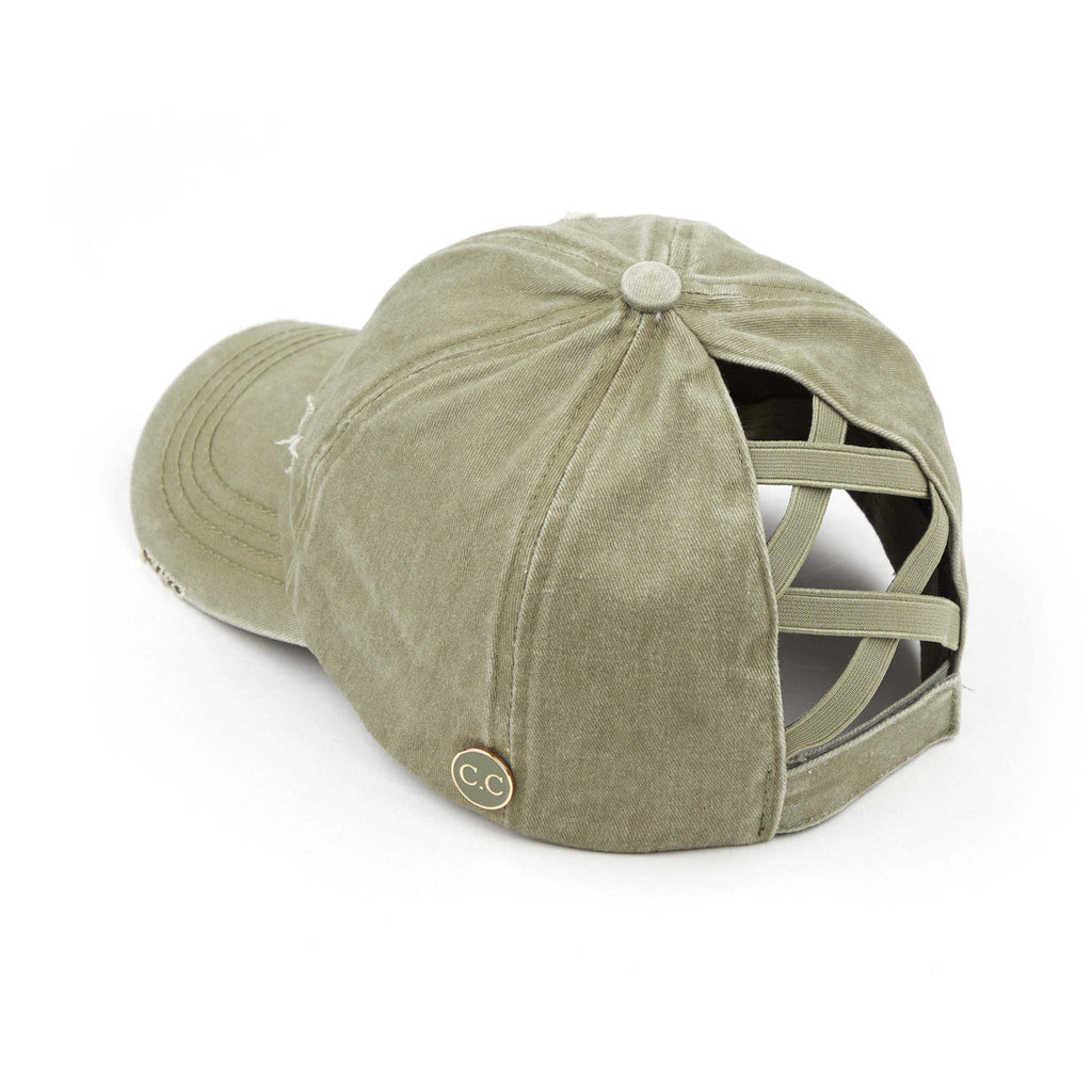 C.C Women's Baseball Ponytail Cap